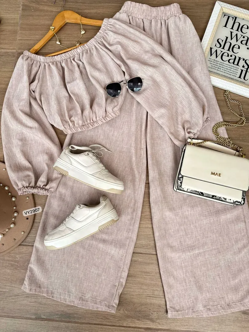 Conjunto blusa + pantalón