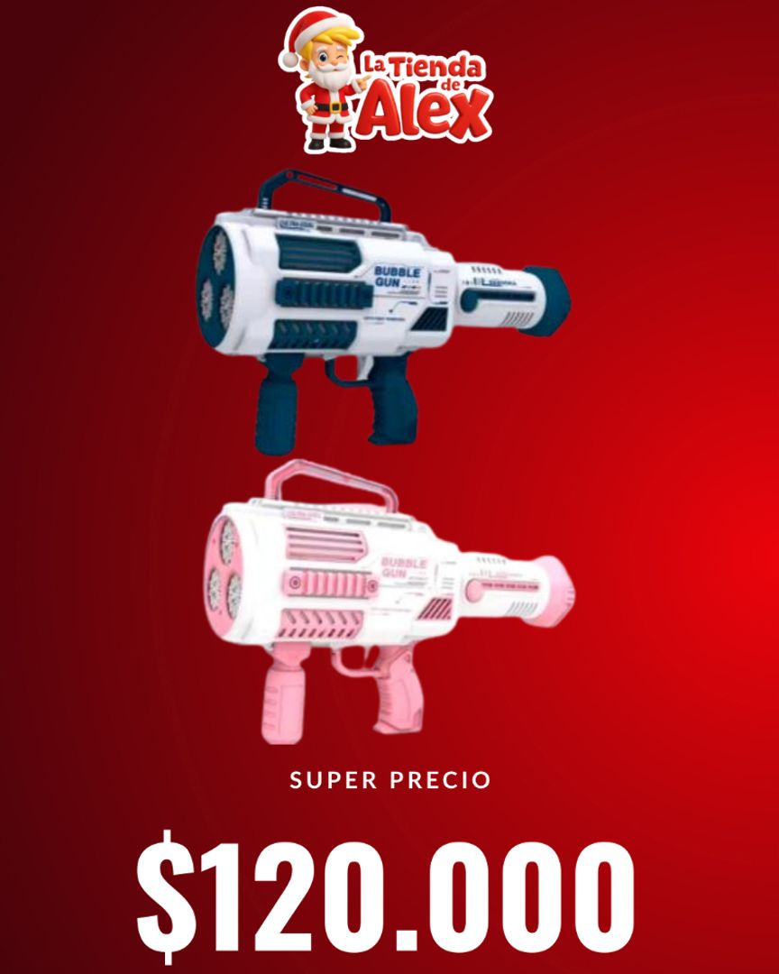  Súper Lanza Burbujas "Mega Ráfaga