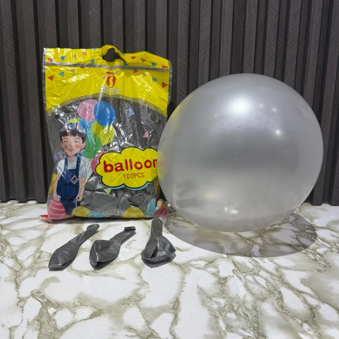 GLOBO R12 SATIN PLATEADO