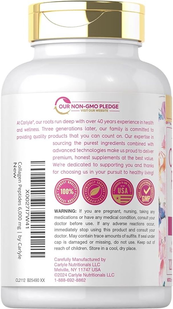 Colageno con Vitamina C  6000mg 120 Caplets 