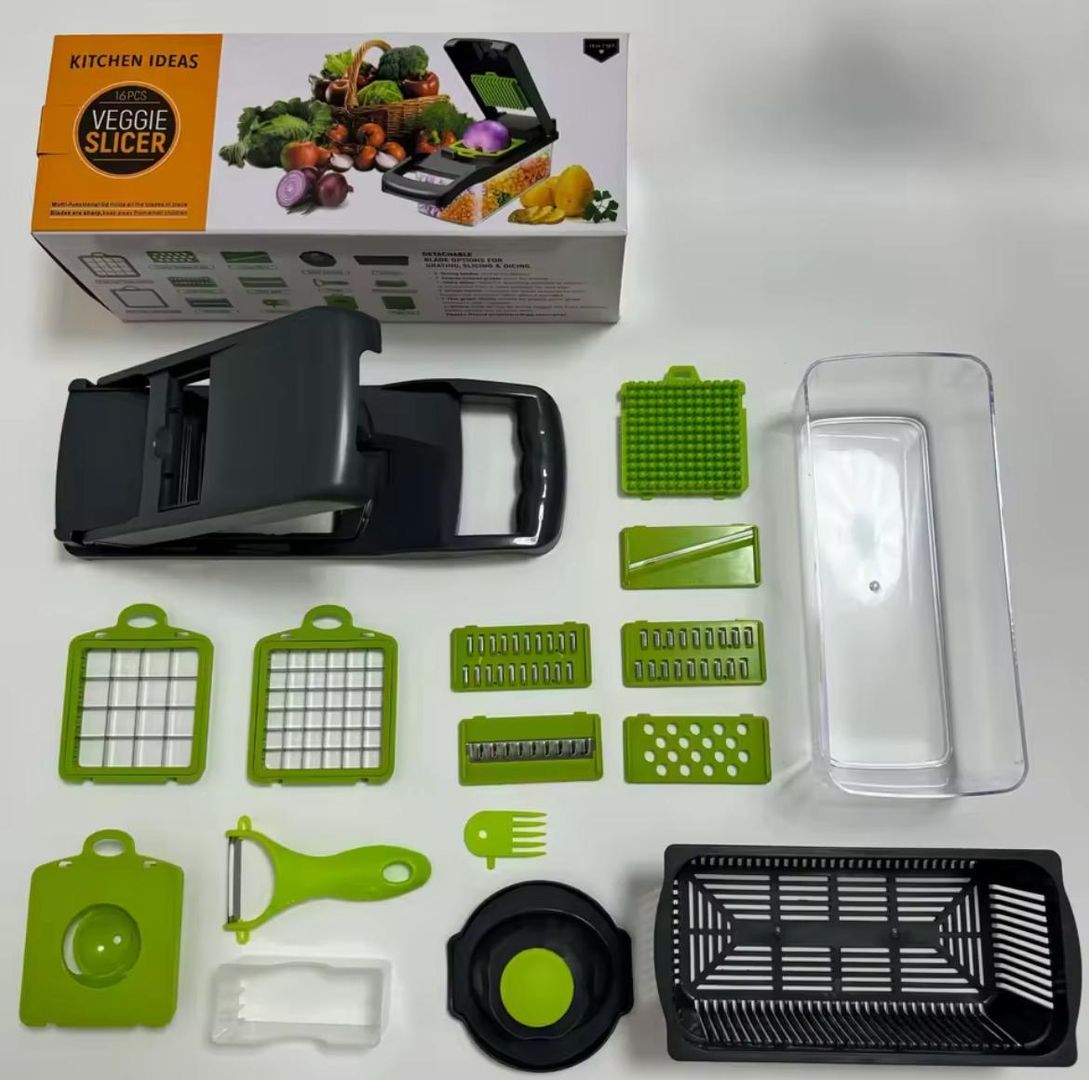 Cortador multifuncional de verduras de cocina de 16 Uds