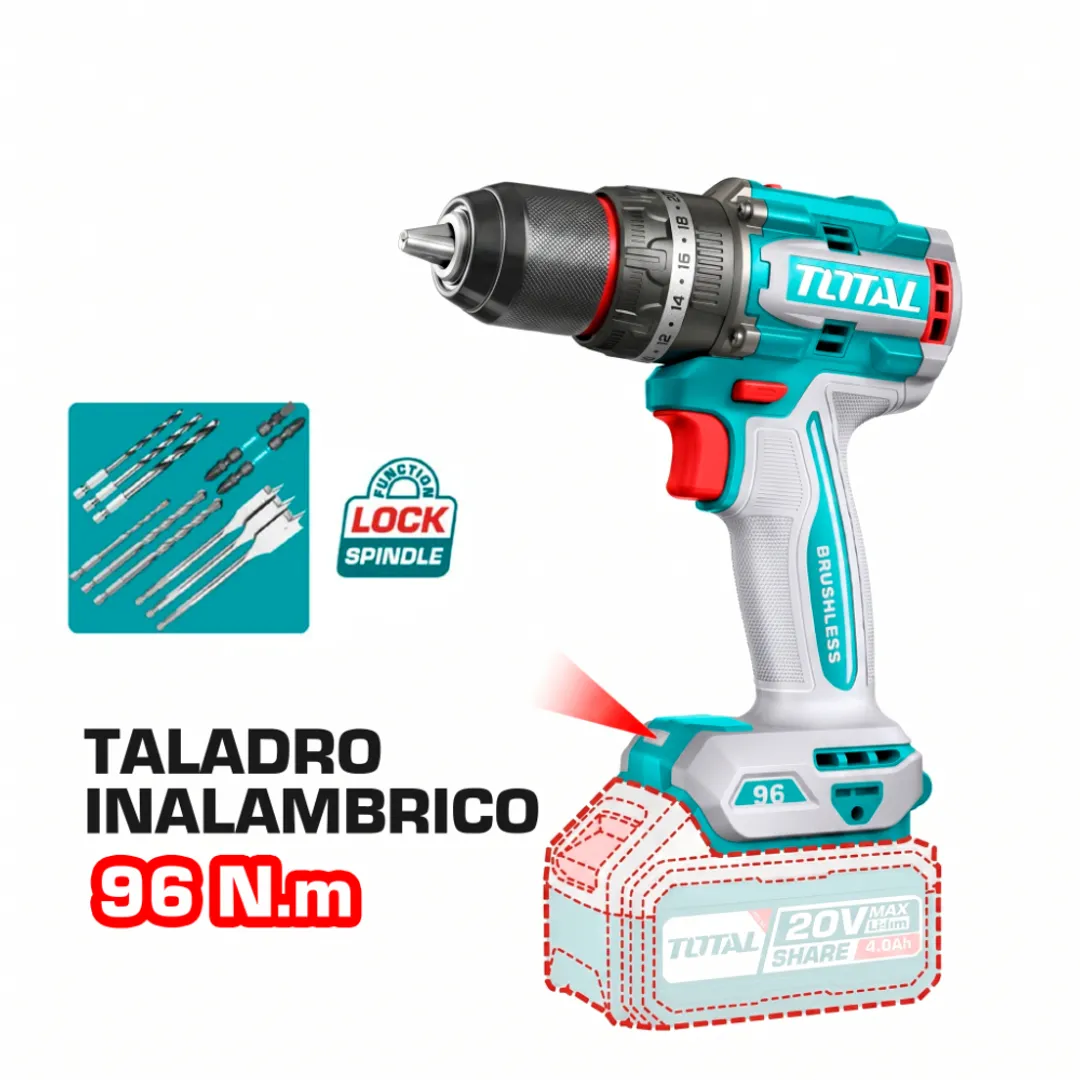 TALADRO DE IMPACTO INALAMBRICO 96NM