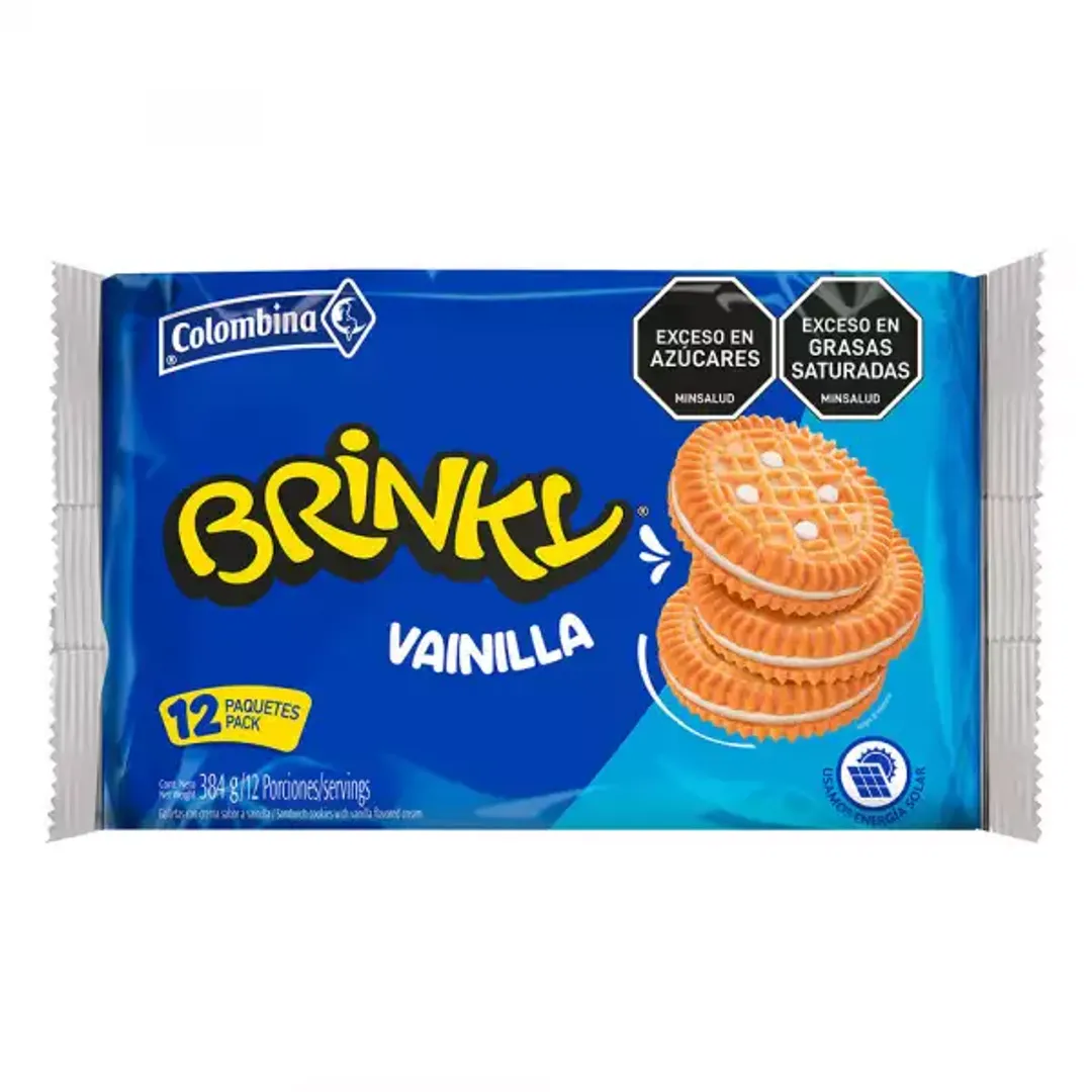GALLETAS BRINKY VAINILLA*12*4