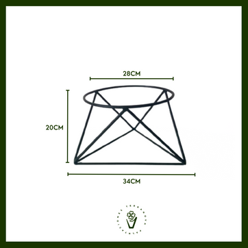 SOPORTE METALICO 20CM (Negro) - imagen 2