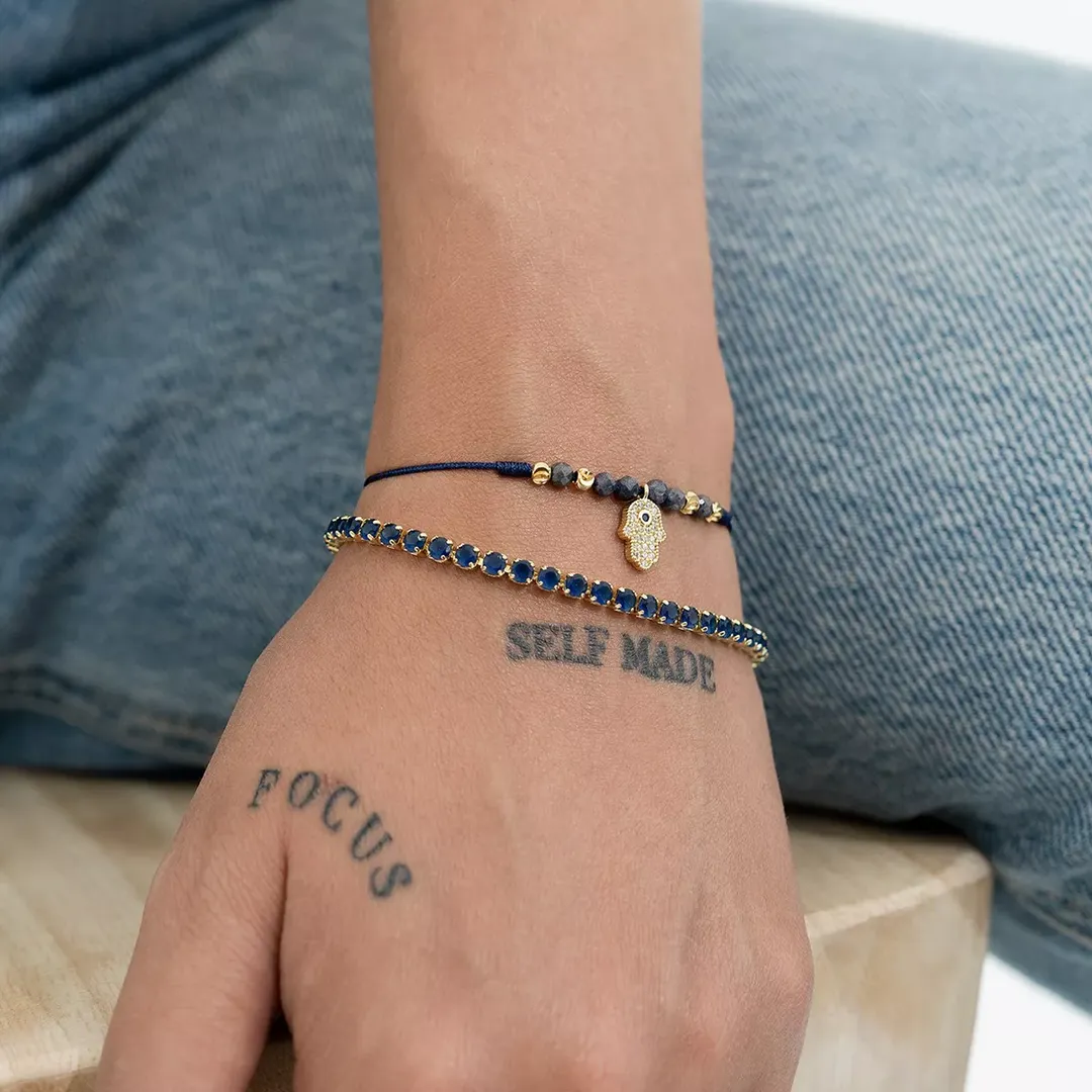 P Circonias Azul Unisex 16 Cms + Extensor