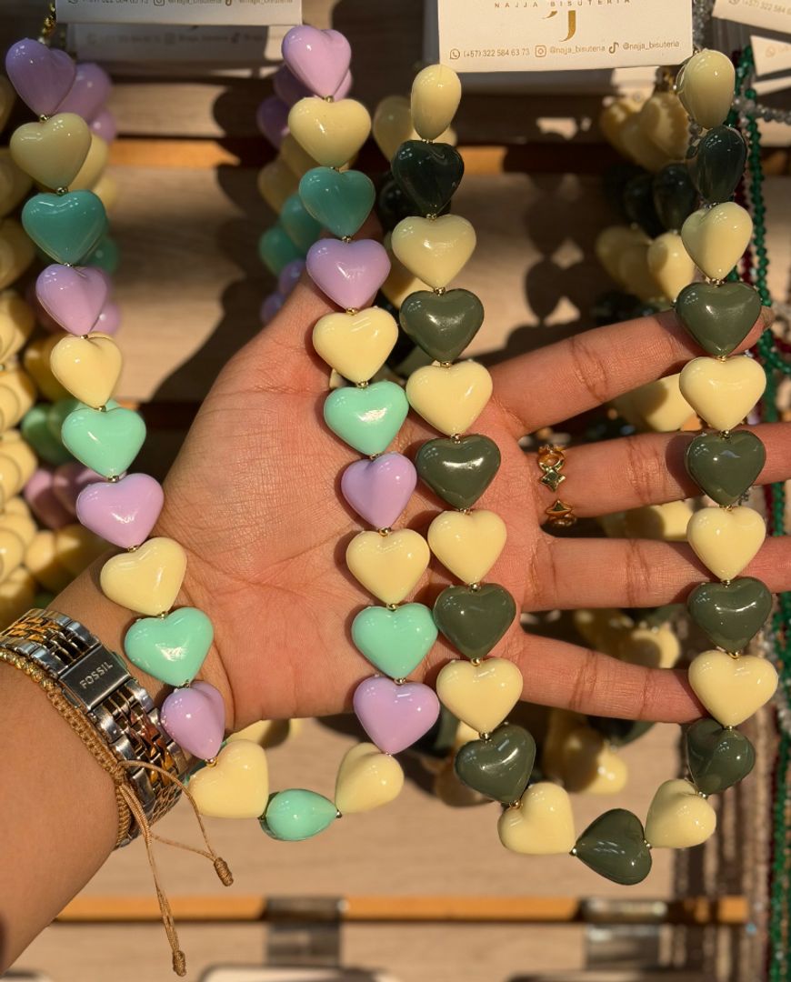 Collar Candy Hearts Mix - Corazones