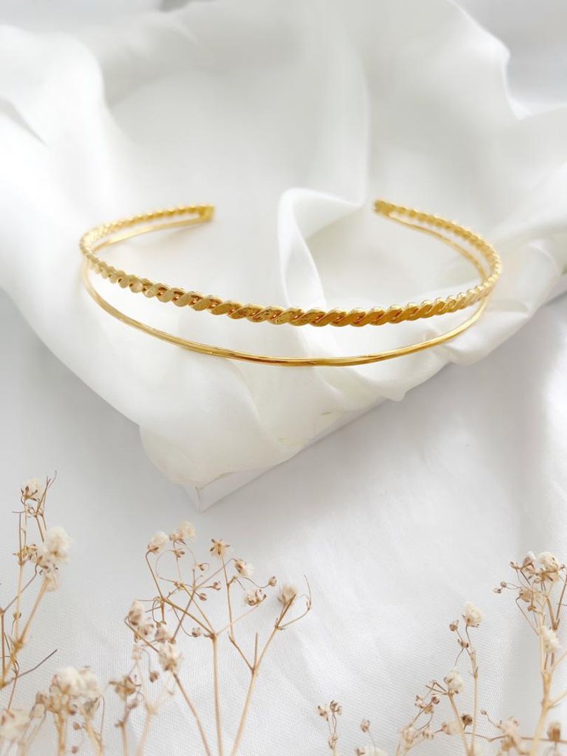 CHOKER ENTORCHADO Y LISO