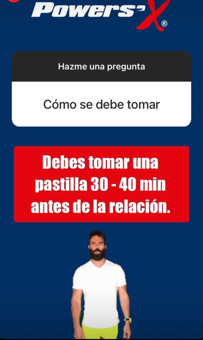 PASTILLA POWER´X SOBRE x4