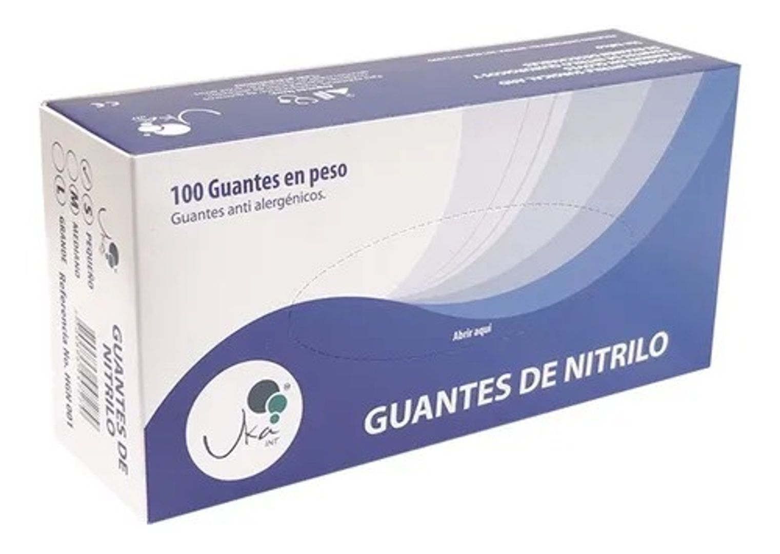    R. GNTE TLL L CAL. 8 - CJ X 50 PARES NITRILO AZUL