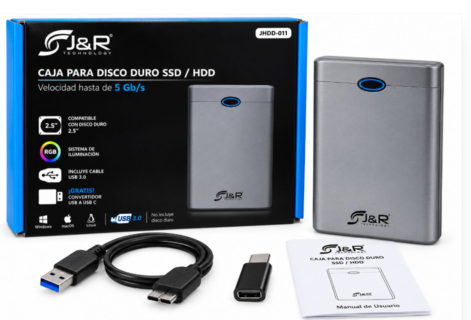 Caja para disco duro 
