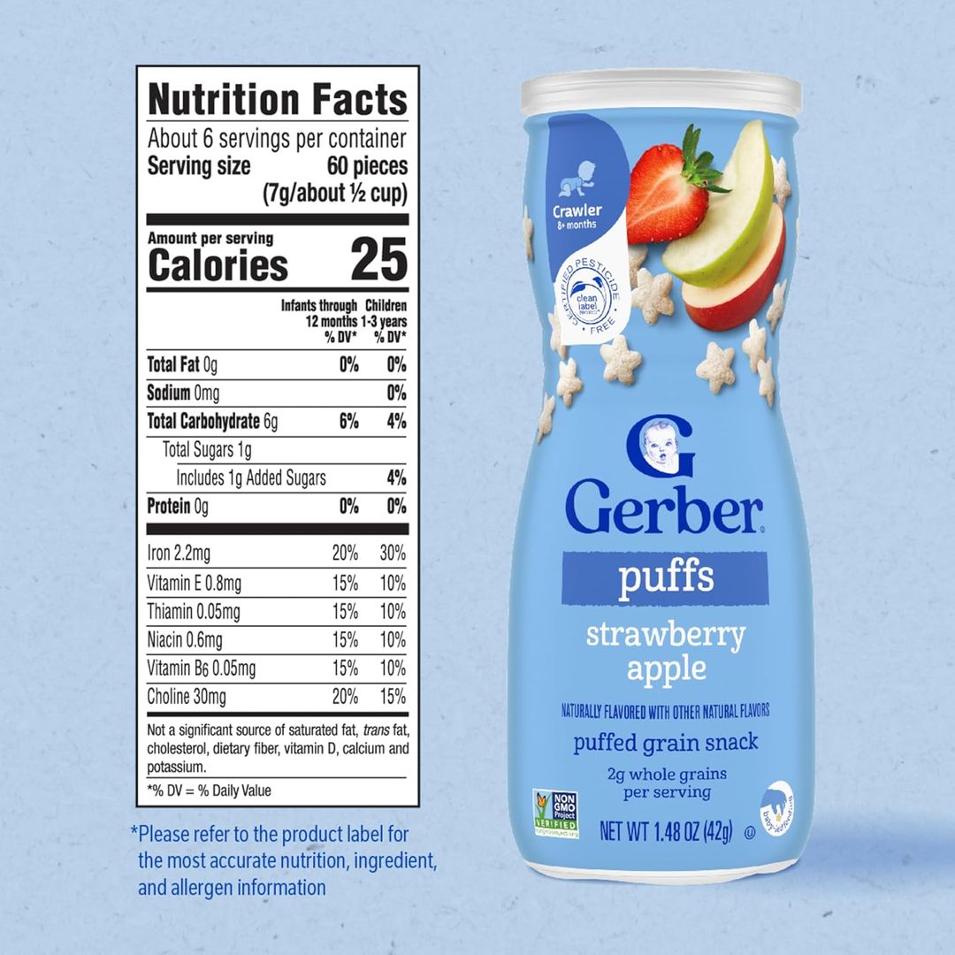 Puff Fresa-Manzana GERBER