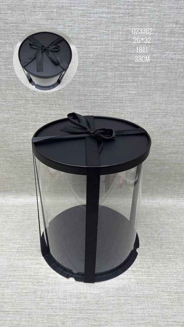 CAJA CILINDRO ACETATO 33CM