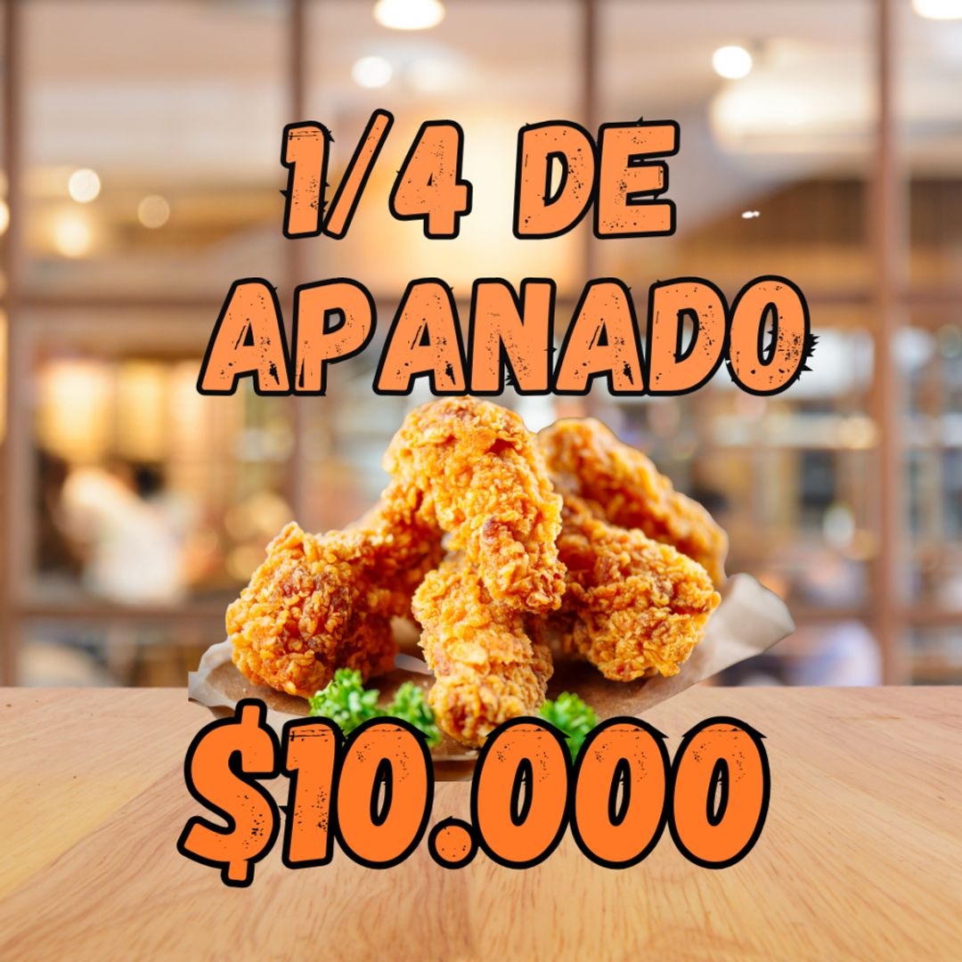 1/4 Pollo Apanado