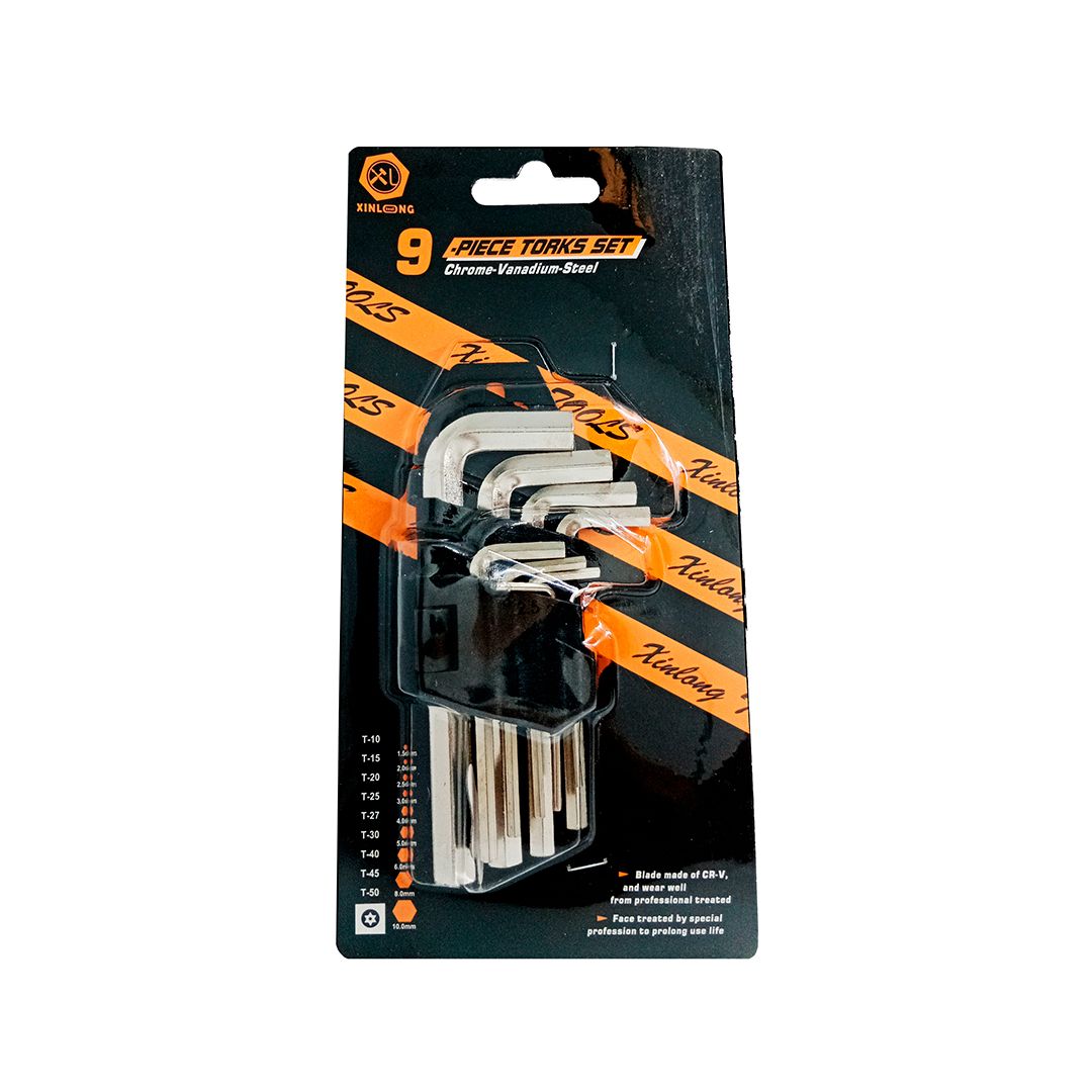 JUEGO DE LLAVES TORK x9PCS