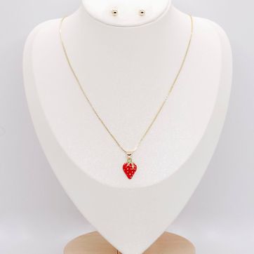Imagen del producto SET COLLAR FRESA RODINADO