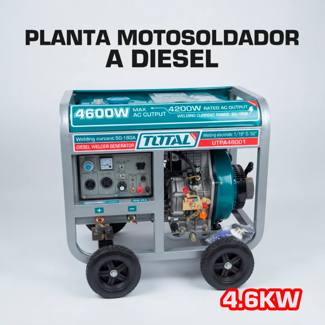 GENERADOR MOTOSOLDADOR A DIESEL 4.6KW