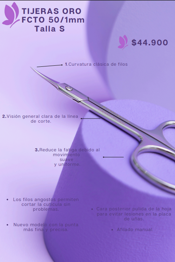 TIJERAS ORO 50/1 S CUTICULAS