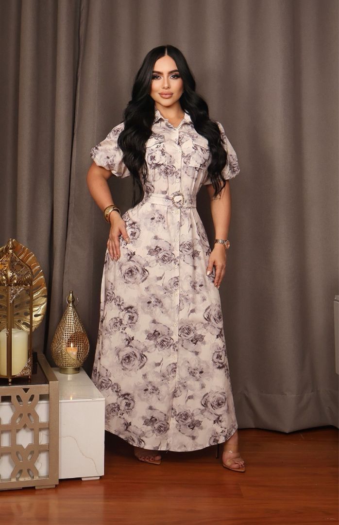VESTIDO LARGO FLORIAL