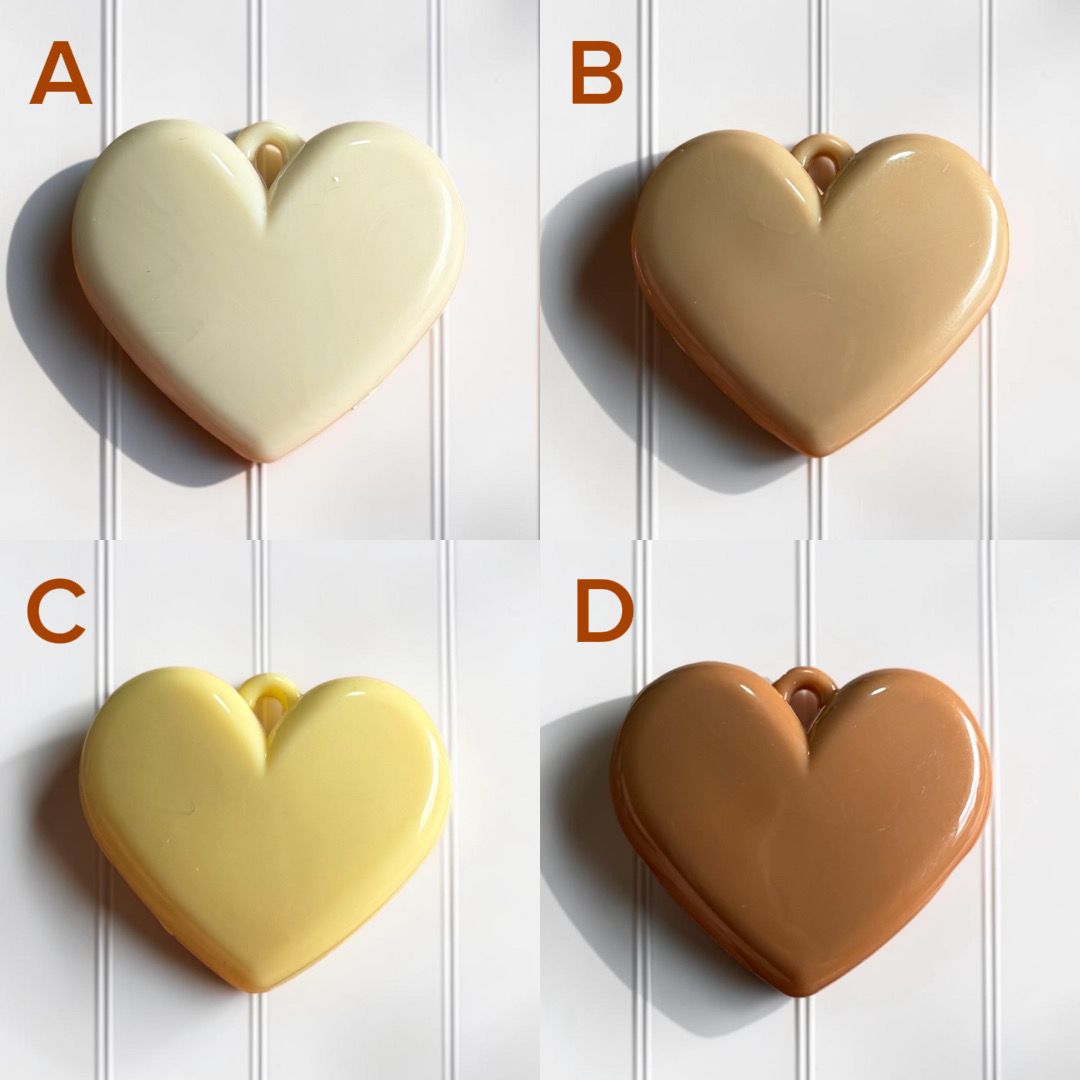 Dijes corazón Acrílico 