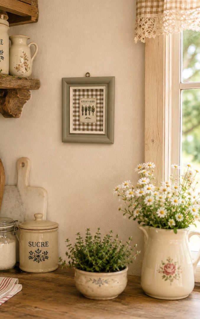 Cuadro Vichy Kitchen Herbs 