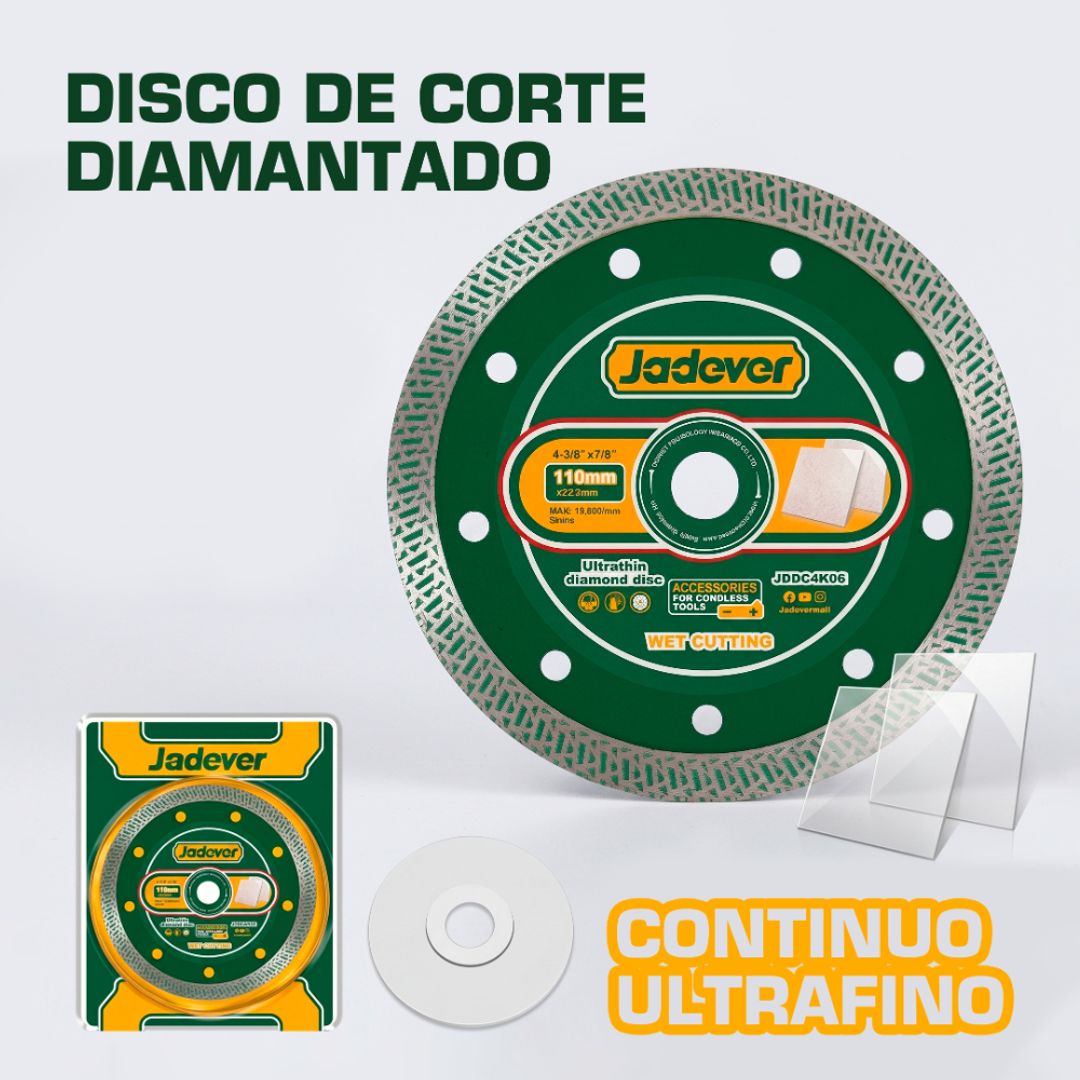 DISCO DE CORTE DIAMANTADO CONTINUO ULTRAFINO 110