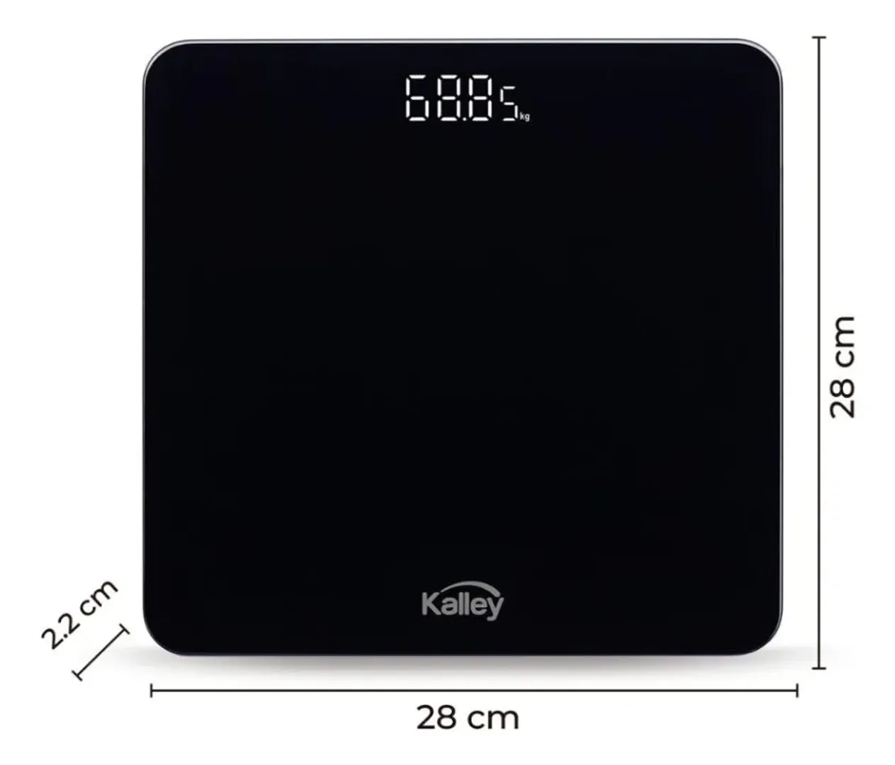 Báscula Digital Kalley Led 180 Kg Vidrio Templado