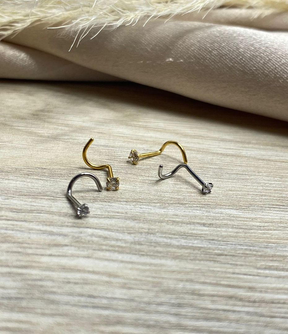 Pircing nariz espiral chispa 