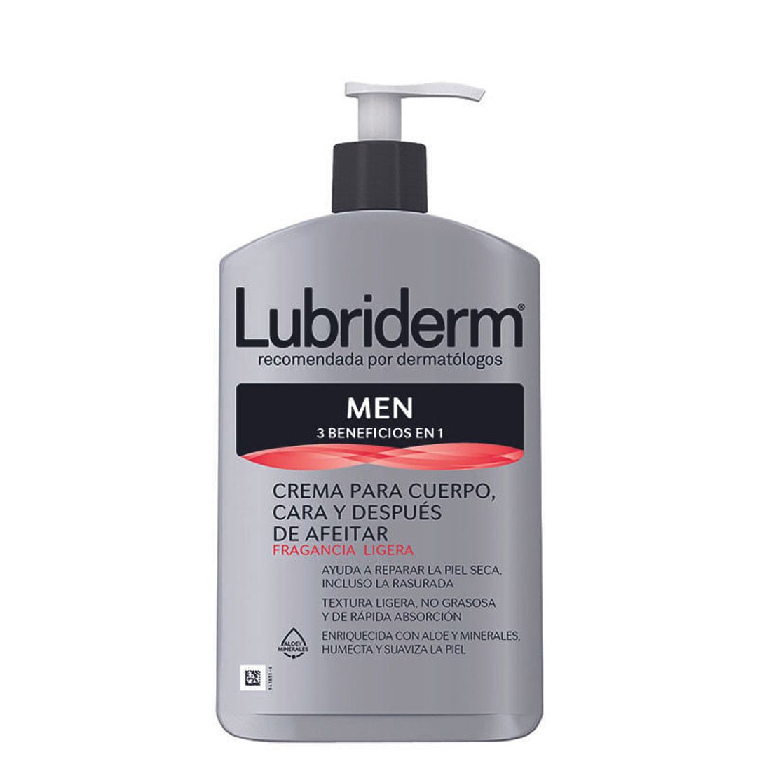 LUBRIDERM MEN 3-1 CON FRAGANCIA 400 ML