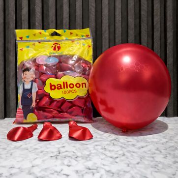Imagen del producto GLOBO R12  ROJA  SATINADA