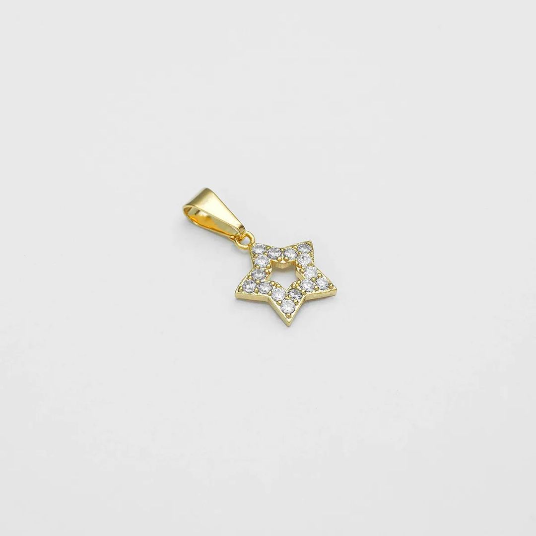 D estrella con circonias 