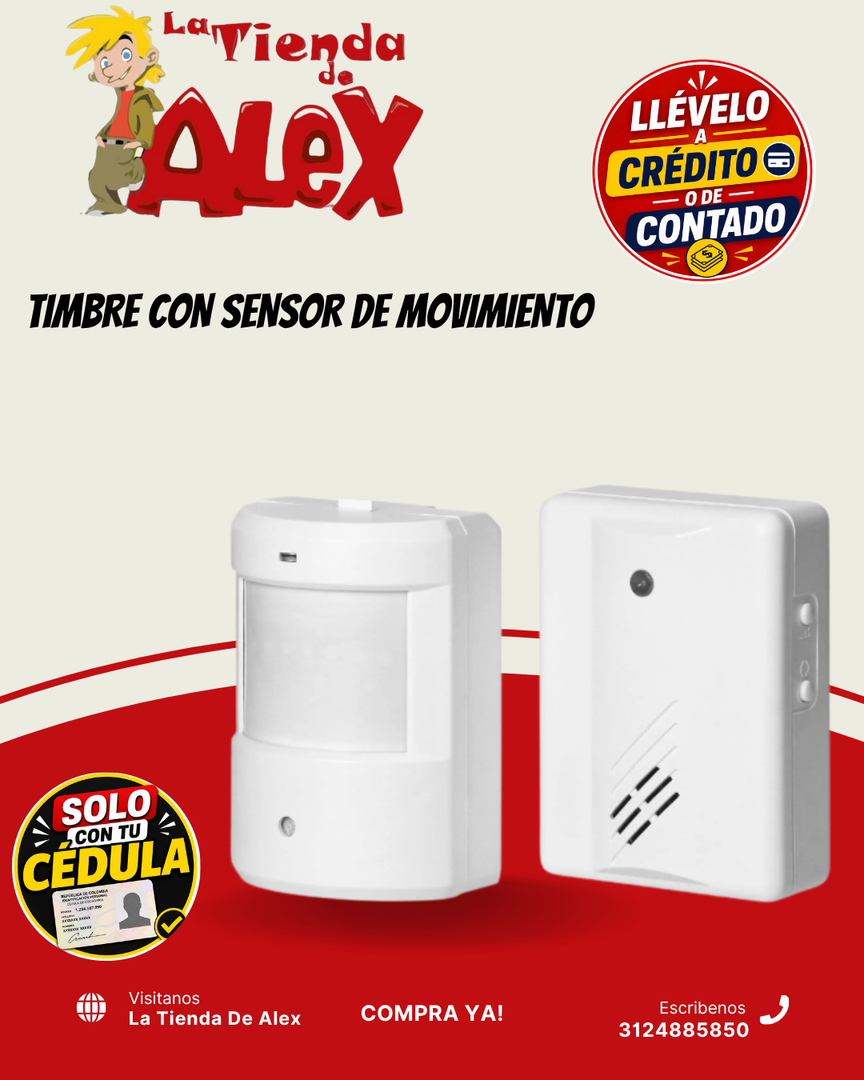 TIMBRE CON SENSOR DE MOVIMIENTO