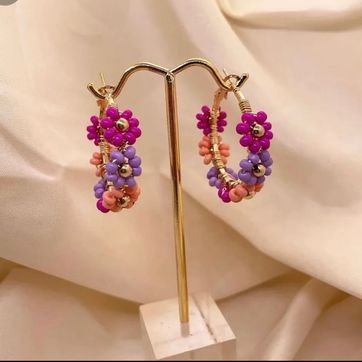 Imagen del producto CANDONGAS FLOR LILA-ROSA