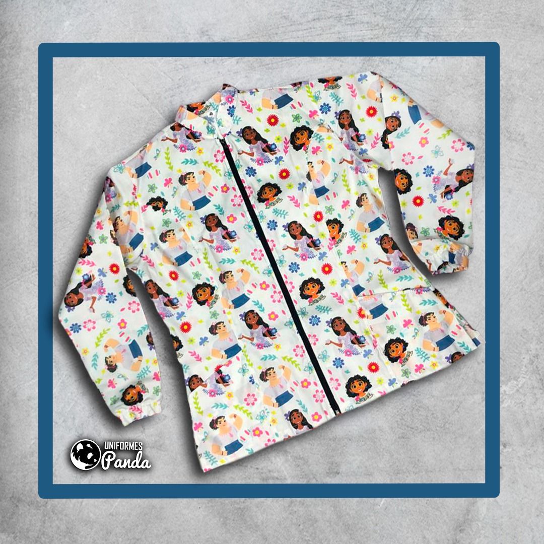 Bata Antifluido Estampada 