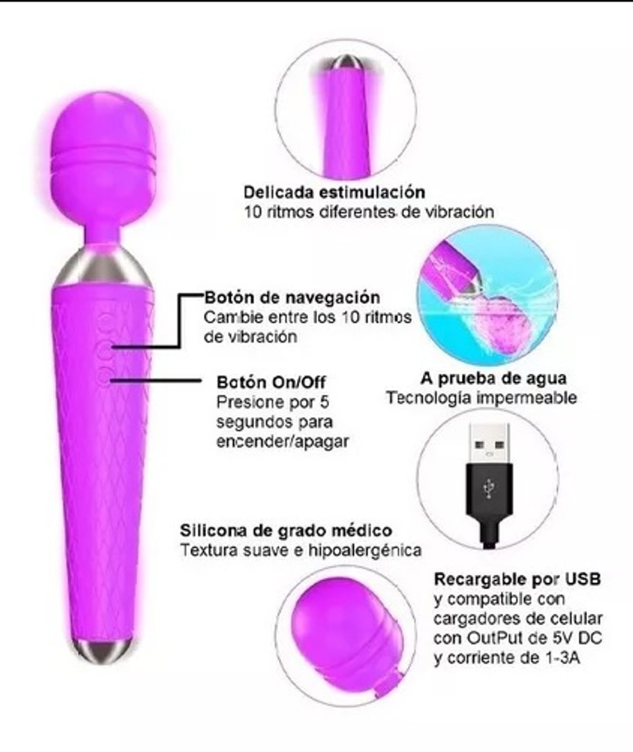Vibrador Micrófono Siliconado