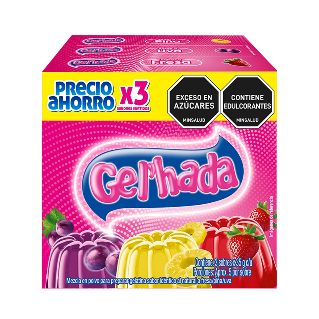 GELATINA GELHADA PUF*3*35G