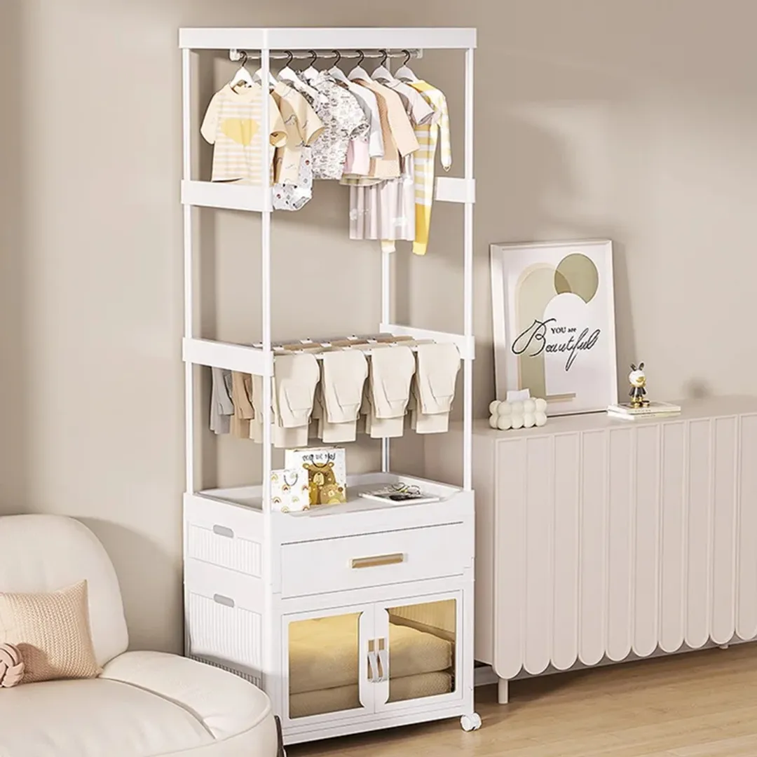 ORGANIZADOR ARMARIO PLEGABLE PLASTICO MULTIFUNCIONAL 54x34x177CM