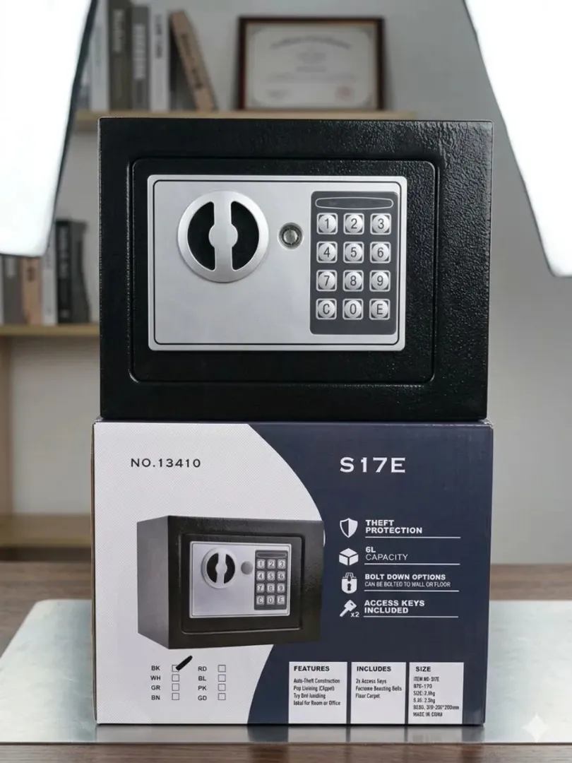 CAJA FUERTE DE SEGURIDAD DIGITAL CON LLAVE Y PIN