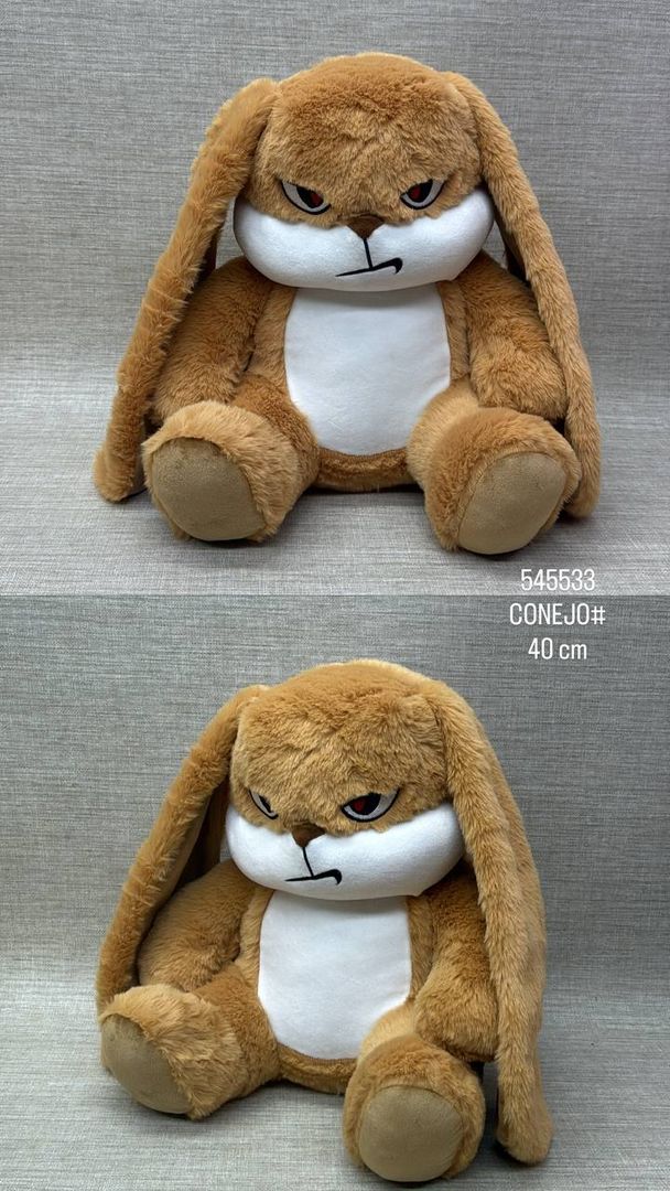 CONEJO MOLESTO MARRON 40 CM