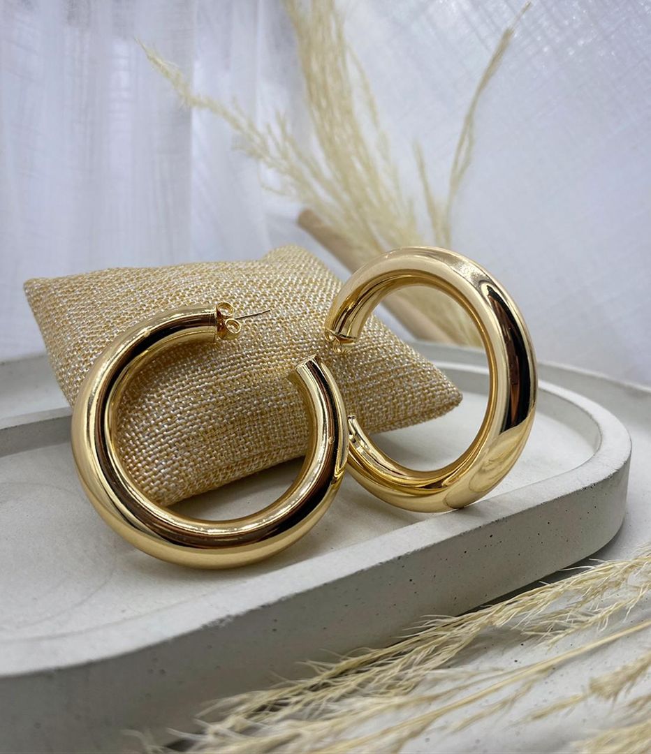 Topo candonga lisa, oro rosa, covergold 