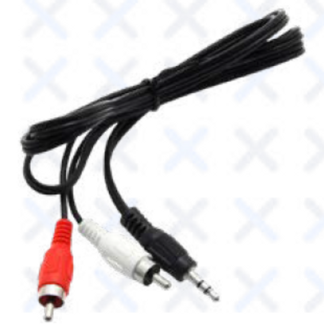 AUDIO HIGH - SPEED PLUG 3.5 A 2 RCA 1.5M