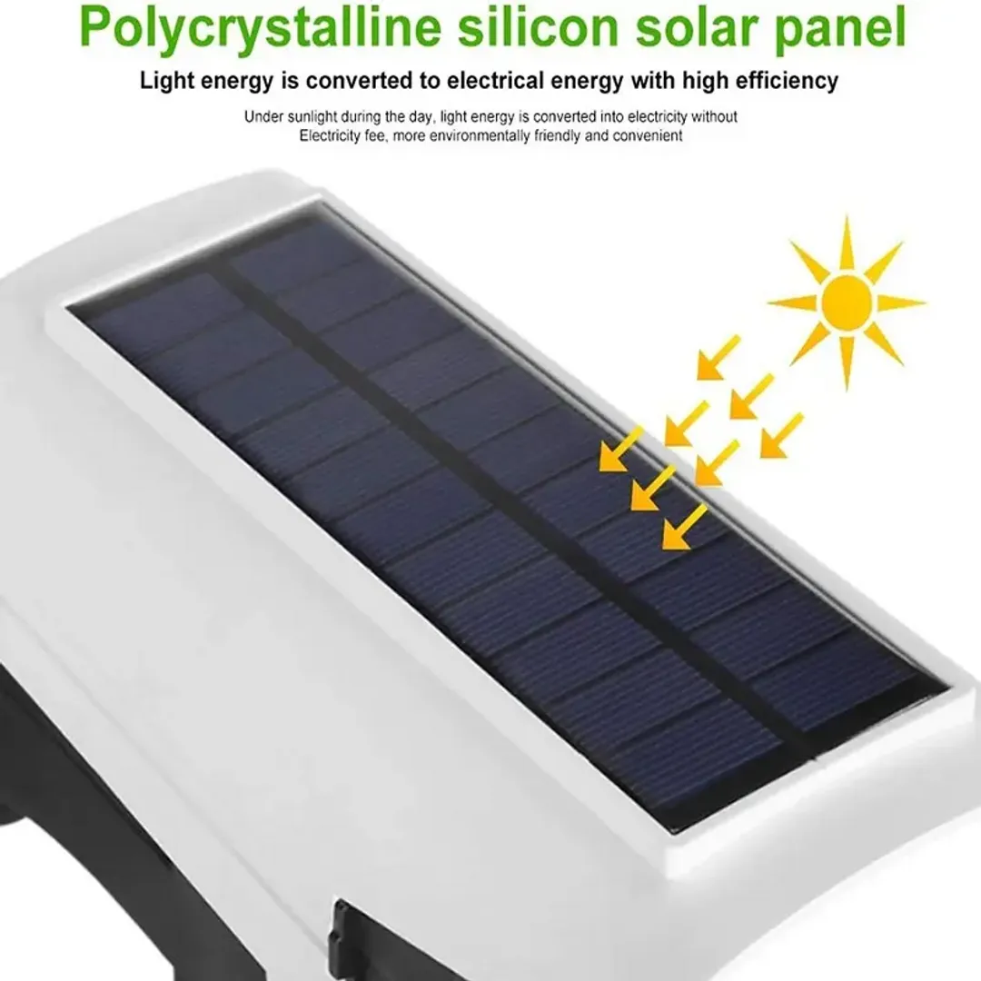 LAMPARA LED PANEL SOLAR SENSOR DE MOVIMIENTO TIPO CAMARA