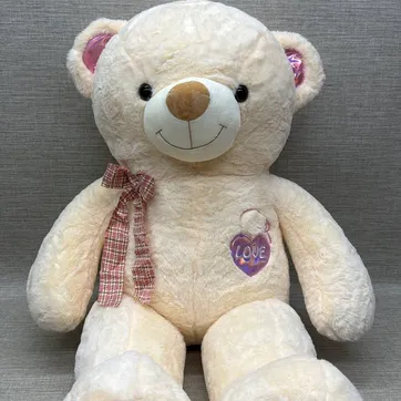 Imagen del producto OSO CREMA CON BORDADO LOVE DE 90 CM 