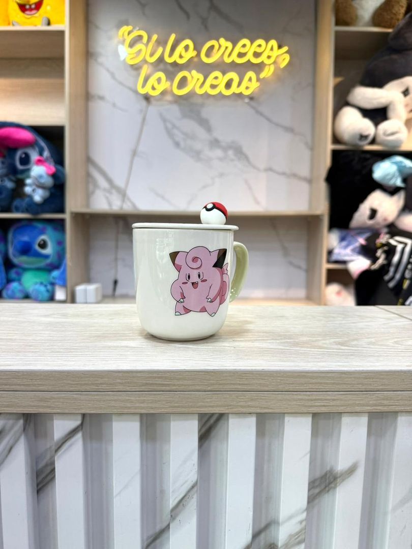 MUG TAPA CERÁMICA POKEMON