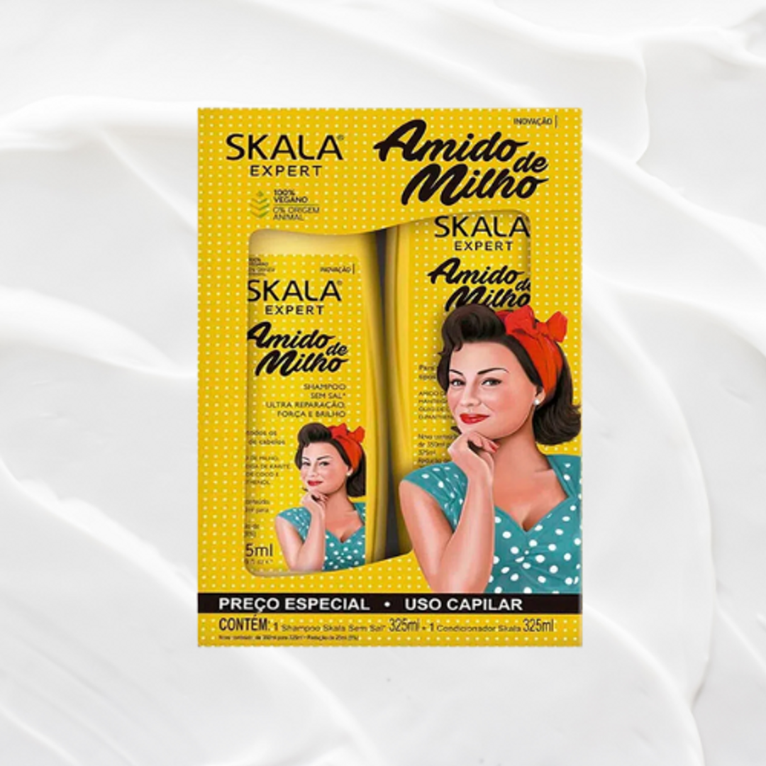Kit Skala Amido de Milho Shampoo+ Acondicionador