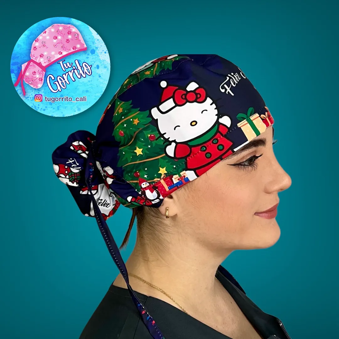 Hello kitty navidad azul oscuro