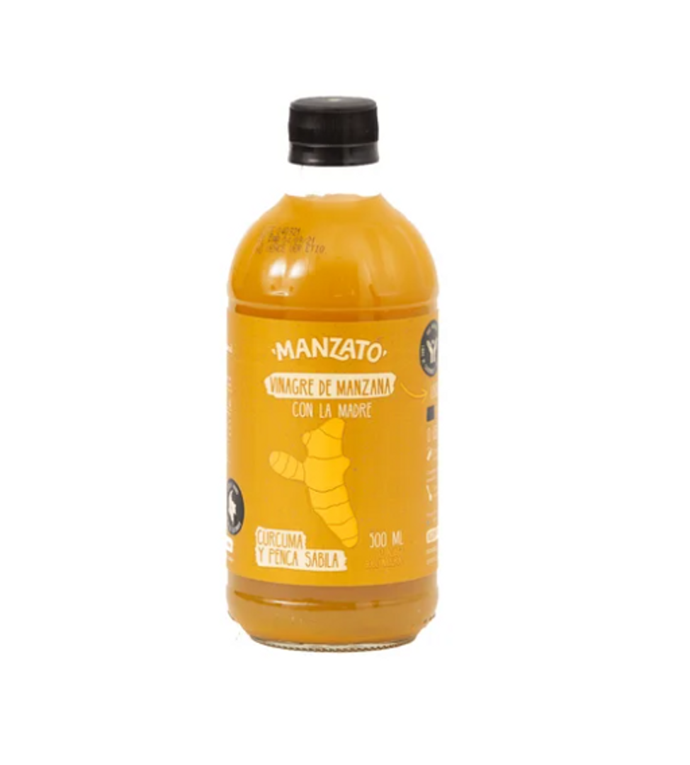 VINAGRE DE CURCUMA DE MANZATO X 500 ML