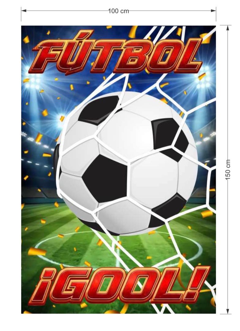 FONDO EN TELA 1 x 1.50 CM FUTBOL