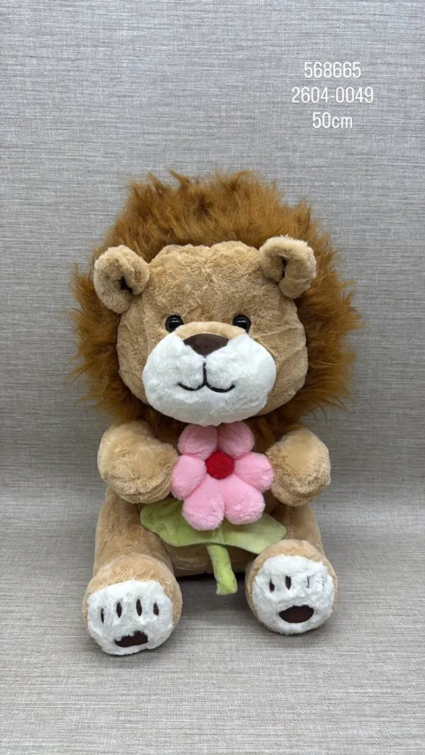 LEON CON FLOR 50 CM