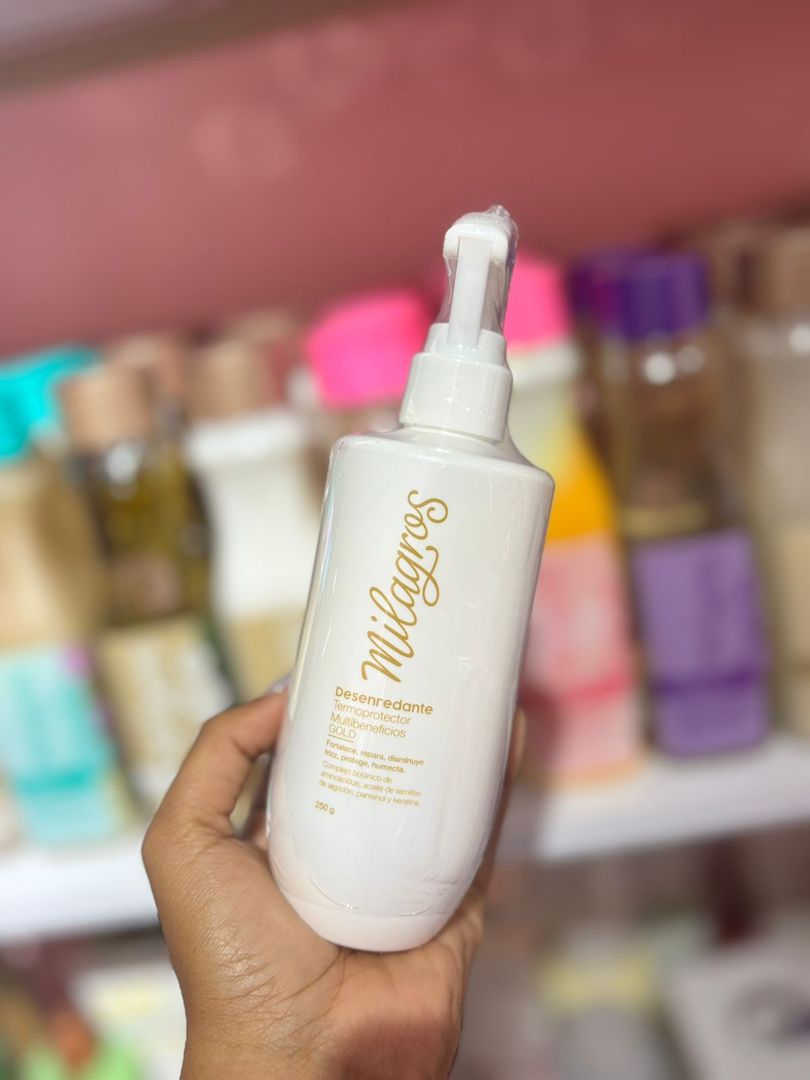 Desenredante Termoprotector Gold Milagros