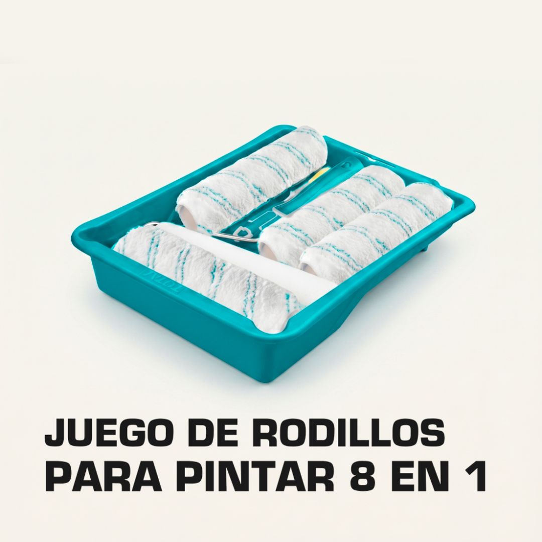 JUEGO DE RODILLOS PARA PINTAR 8 EN 1 INTERIOR /EXTERIOR
